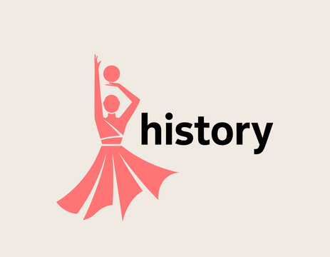 This image highlights a dancer in a stylized pose, representing movement and grace, perfect for the arts, dance, and performance-related branding.