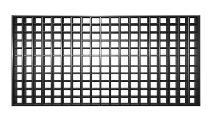 Obraz premium Black Metal Grid - Modern Architectural Detail and Design Element.