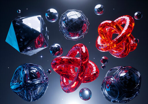 This AI-generated abstract artwork features colorful intersecting laser beams and futuristic light lines, refined using Adobe Photoshop for professional clarity and high-quality color balance. Ideal f