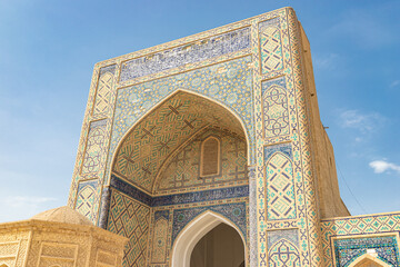 Kalyan mosque is a part of the Poi Kalon islamic religious complex in Bukhara, Uzbekistan