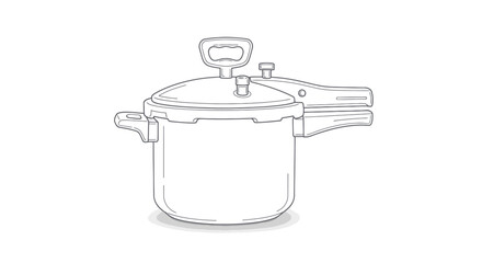 Obraz premium Pressure Cooker Illustration: Kitchen Appliance for Efficient Cooking.