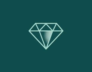 A beautifully crafted diamond icon, featuring a minimalist design that emphasizes clarity and brilliance, ideal for luxury branding and jewelry imagery.