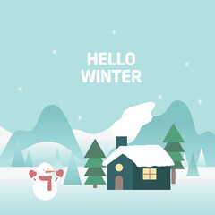 겨울 풍경 이미지