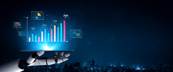AI artificial intelligence powers business growth with predictive planning tools, innovation roadmaps, and smart virtual assistants to guide success by 2025. Vouch © InfiniteFlow