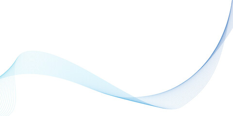 Blue Gradient Wave &ndash; Minimal Abstract Flow on White Background