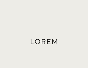 The Lorem logo merges elegance and simplicity with a floral motif, ideal for beauty, wellness, or lifestyle brands seeking an upscale aesthetic.