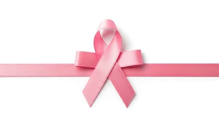 Pink Ribbon - Symbol of Breast Cancer Awareness and Support.