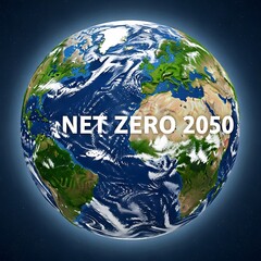 Net Zero 2050 - A Global Commitment to Climate Action and Sustainability.