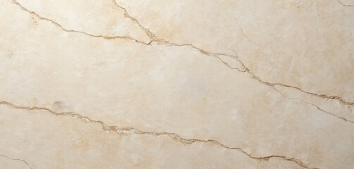Fototapeta premium Elegant travertine marble background with natural cracks in warm beige and brown tones. Surface design with rough texture. Ideal for interior or exterior design applications.