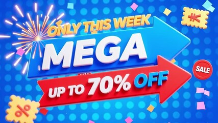 Mega sale this week: save up to 70% off on selected items during limited time offer