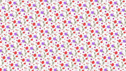 Seamless Flower Pattern | Elegant Floral Background Design for Fabric, Wallpaper, and Branding