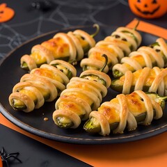 Spooky Jalape?o Popper Mummies - A Delicious Halloween Treat.