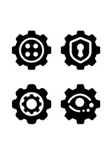 vector illustration of a set of icons for design