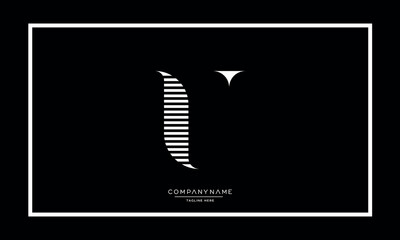 Alphabet letters U or UU logo monogram