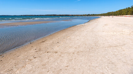 Long Sandy Beach at Sandbank Provincial Park, Prince Edward County, Lake Ontario