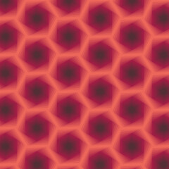 Red Hexagon Roses Seamless