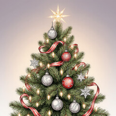 christmas tree with balls