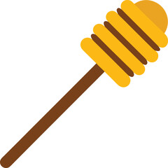 honey dipper clip art on transparent background