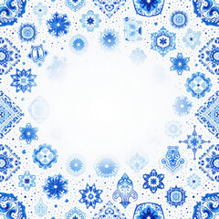 christmas background with snowflakes