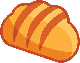 rye bread clip art on transparent background