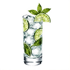 mojito cocktail with mint