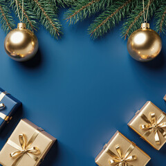 christmas background with gift boxes