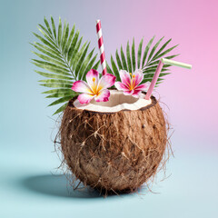 coconut on the palm