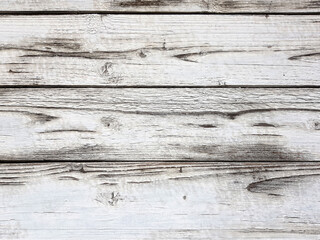 Fototapeta premium White wood planks texture boards background.