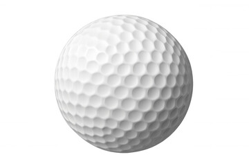 Golf ball with dimples representing sport, game, recreation, equipment, and precision on transparent background