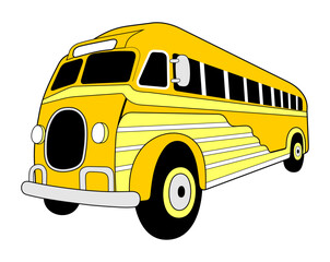 Old yellow school bus