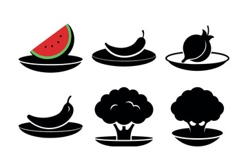 set of traditional indian symbol vector icons