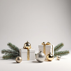 christmas tree with gift box