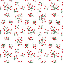Berries bliss seamless vector pattern