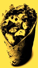 Delicious grilled chicken wrap filled with fresh vegetables and tangy sauce ready to satisfy anyone's hunger