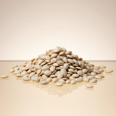 pumpkin seeds isolated on white background