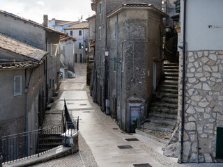 suggestivo scorcio di Rocca di Cave, in provincia di Roma