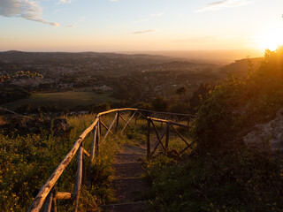 luce e natura su Monte Tuscolo, nei pressi di Roma