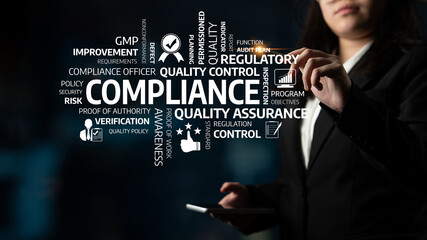 A professional compliance officer highlights key concepts of compliance and quality control,...