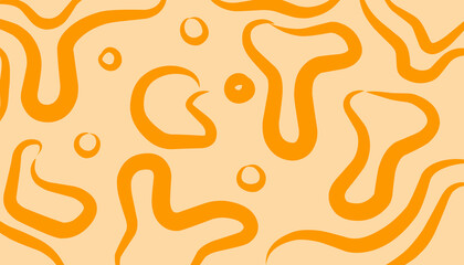 orange organic shapes background