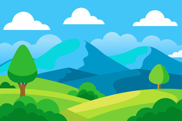 Obraz premium A landscape with mountains moon and a reflection lake