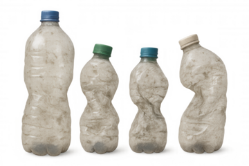 Used plastic bottles depicting global environmental plastic pollution and waste, creating a strong concept for ecology and recycling awareness