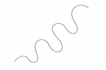 Wavy white line abstract element, glowing digital thread, modern minimalist design creating fluid motion on transparent background