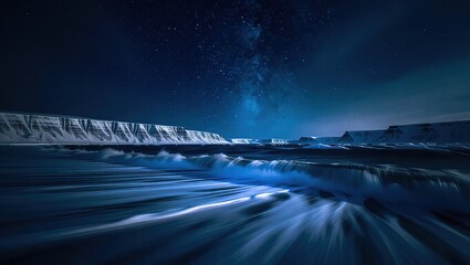 Arctic Nightscape - A Stunning View of the Milky Way.