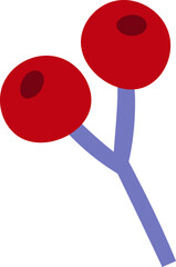 Berry Branch with Two Berries