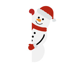 snowman isolated on white