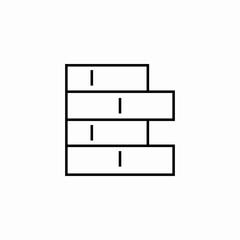 brick build icon sign vector