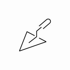 cement spatula icon sign vector