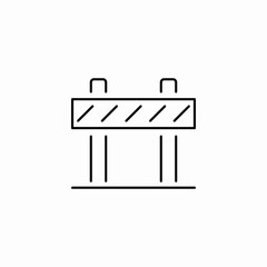 road barriers icon sign vector