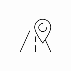 street location icon sign vector
