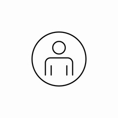 user profile icon sign vector